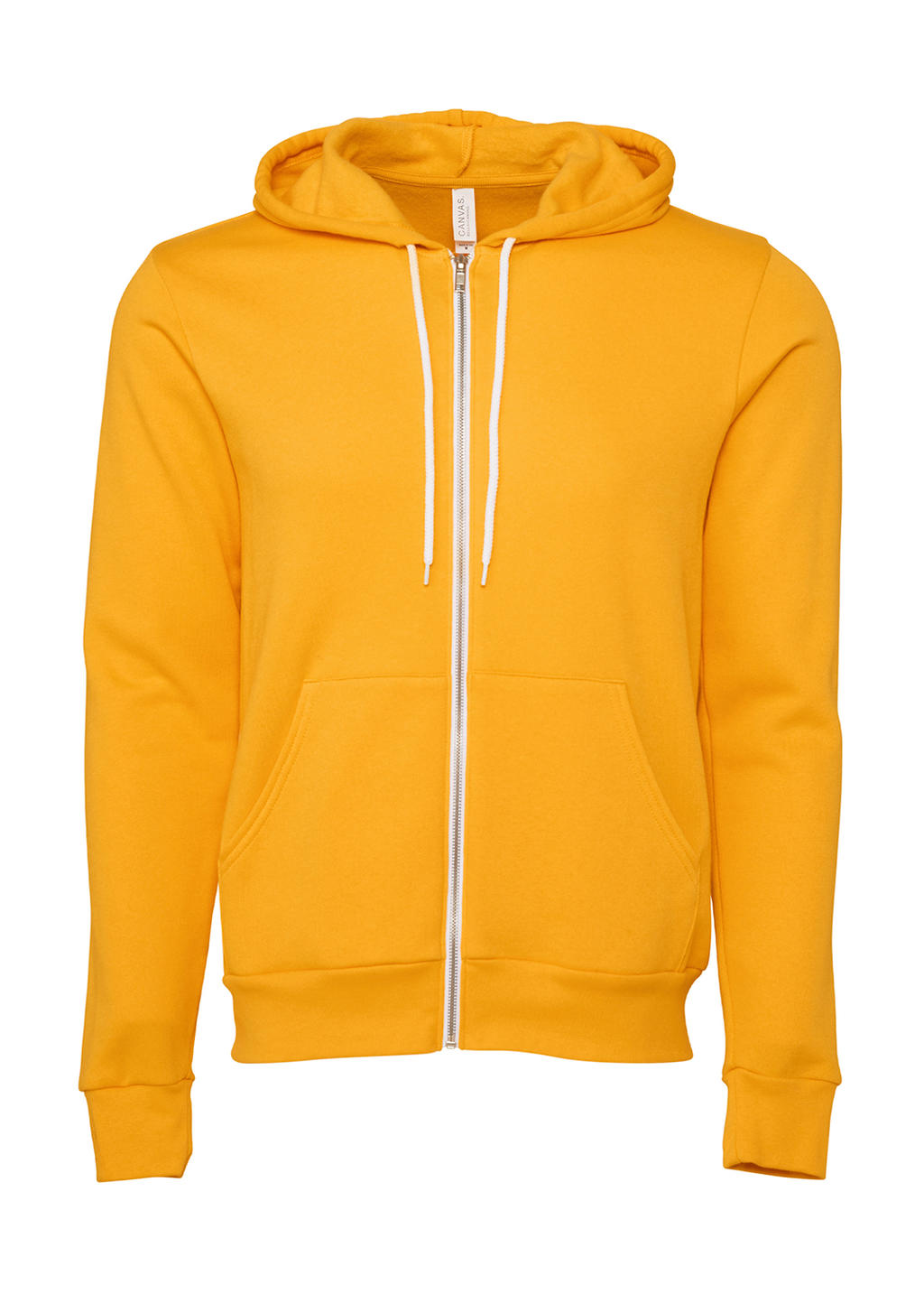  Unisex Poly-Cotton Full Zip Hoodie in Farbe Gold