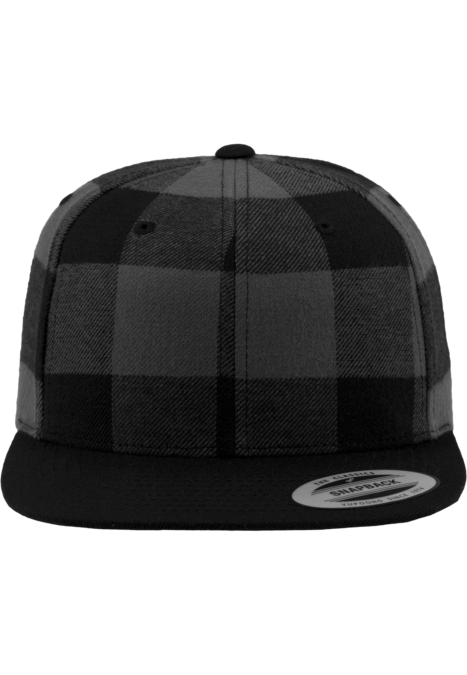 Snapback Checked Flanell Snapback in Farbe blk/cha