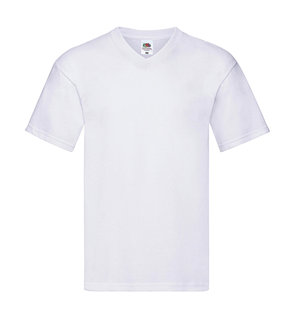  Original V-Neck T in Farbe White