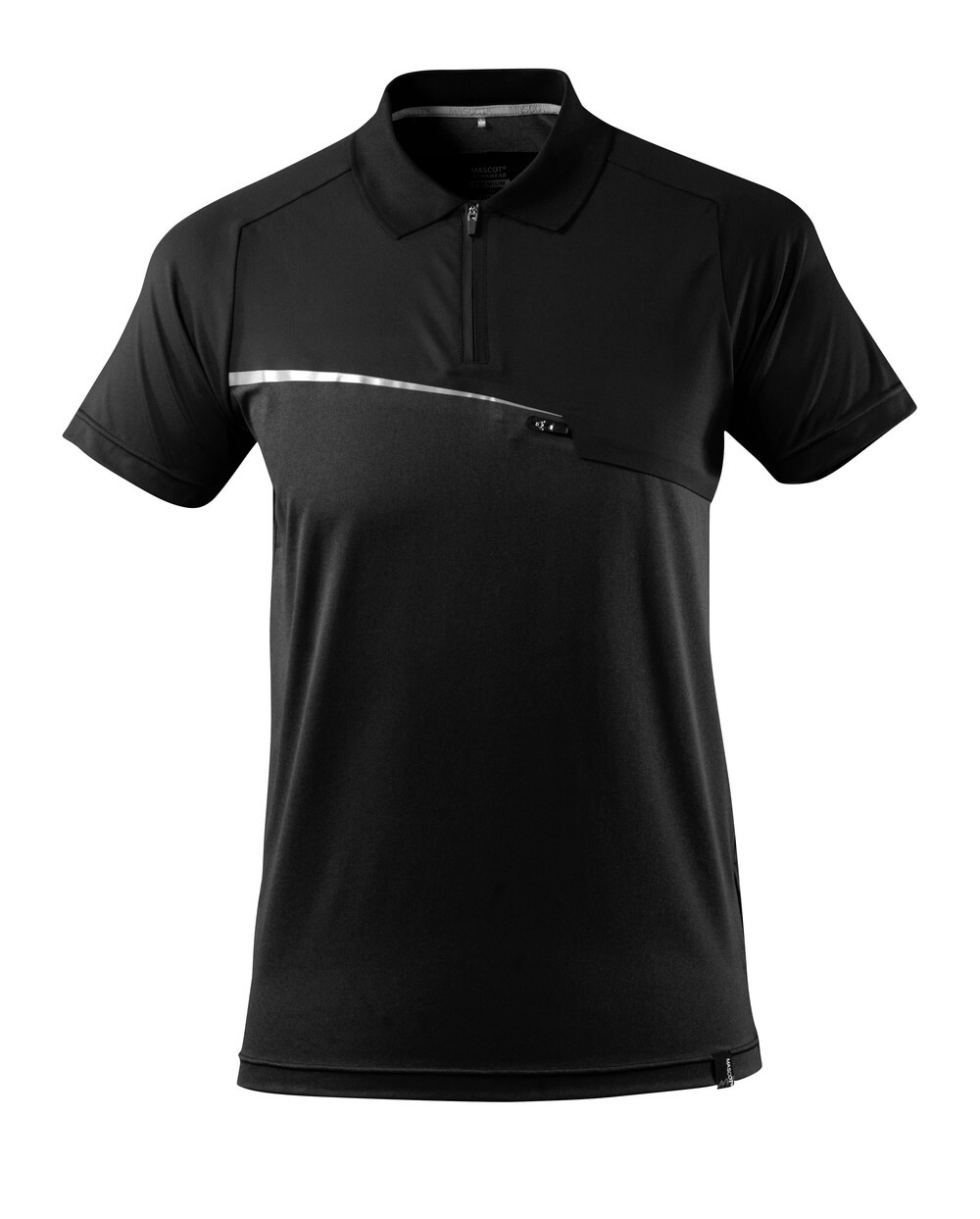 Polo-Shirt mit Brusttasche ADVANCED Polo-Shirt mit Brusttasche in Farbe Schwarz