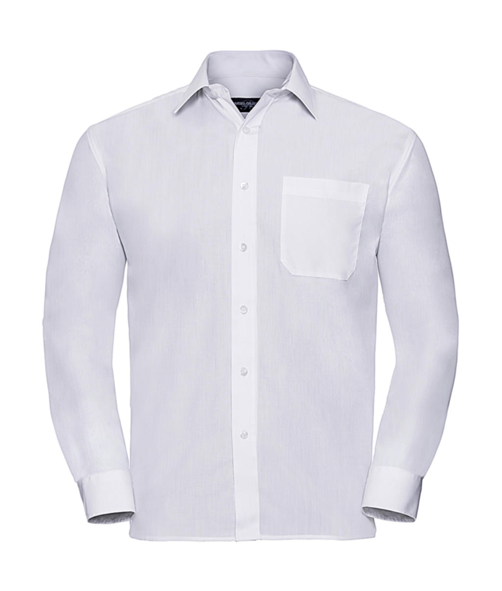  Poplin Shirt LS in Farbe White