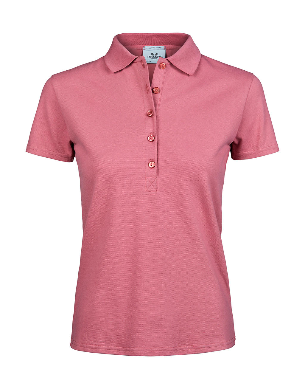  Ladies Luxury Stretch Polo in Farbe Rose