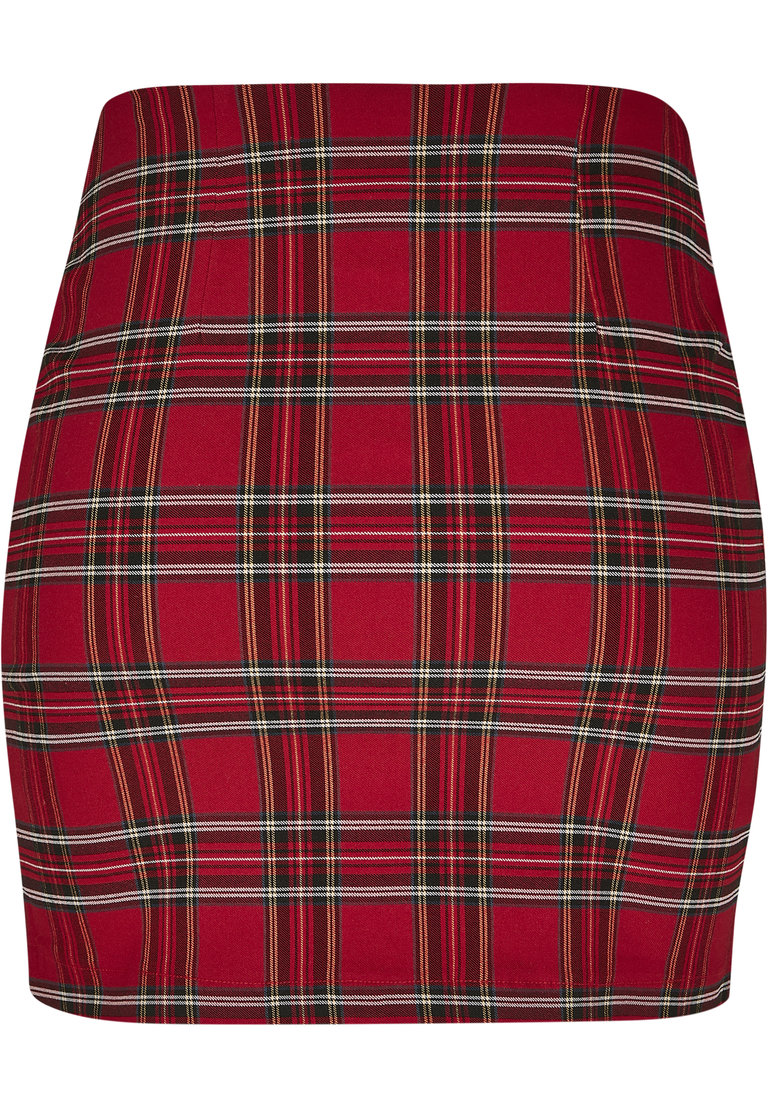 Kleider & R?cke Ladies Short Checker Skirt in Farbe red/blk
