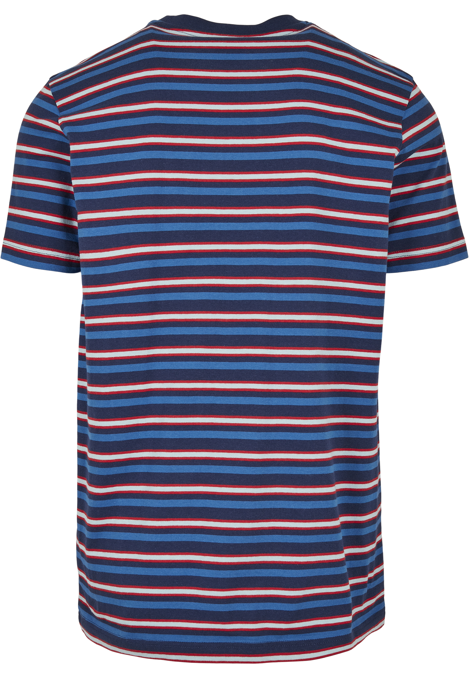 T-Shirts Fast Stripe Pocket Tee in Farbe darkblue/cityred