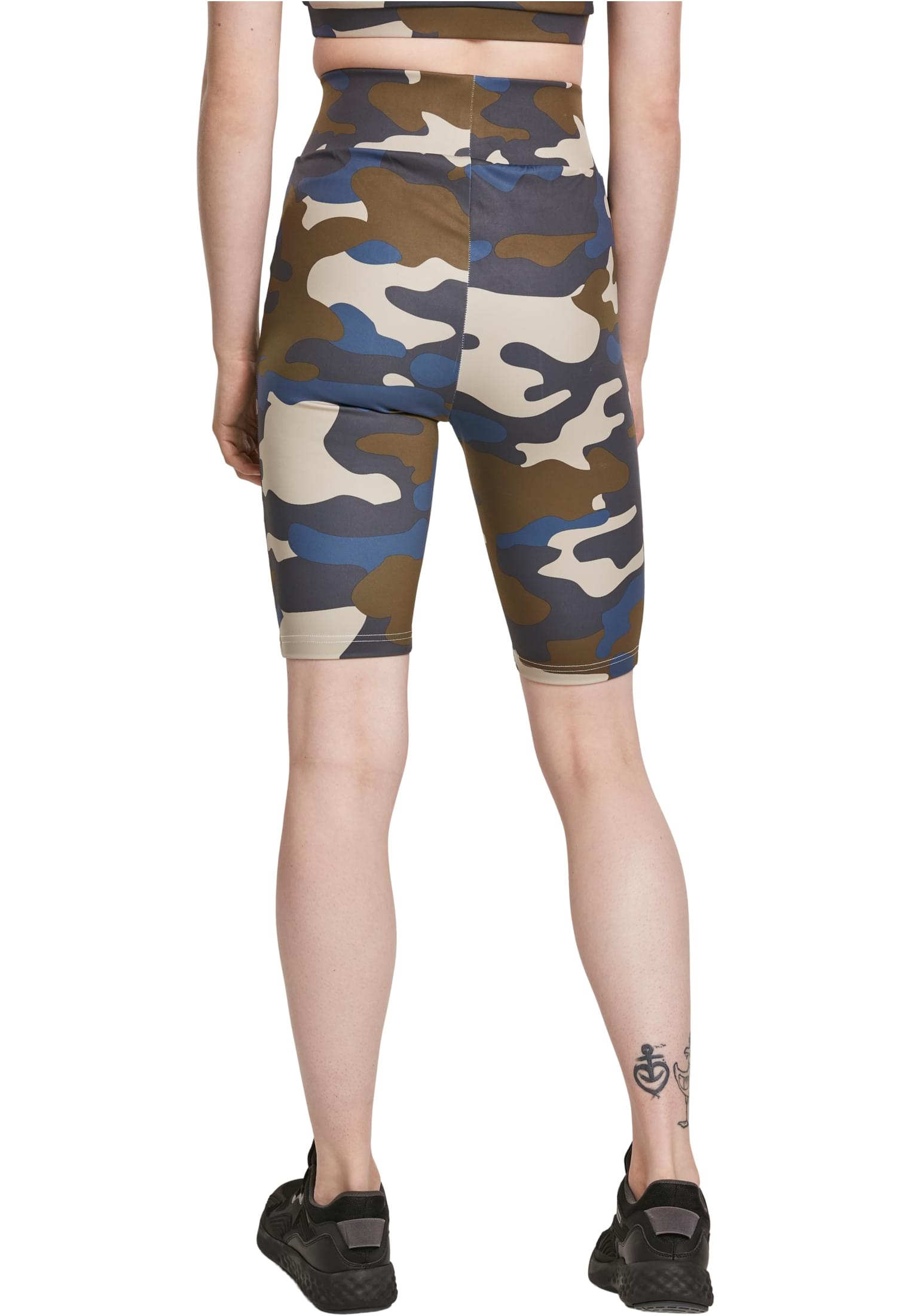 Bekleidung Ladies High Waist Camo Tech Cycle Shorts Double Pack in Farbe summerolive camo/summerolive