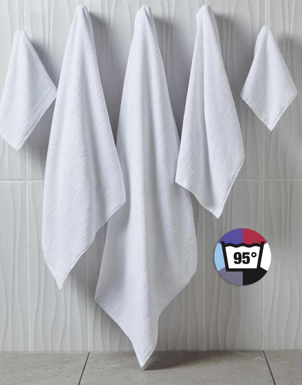  Ebro Bath Towel 70x140cm in Farbe Snowwhite