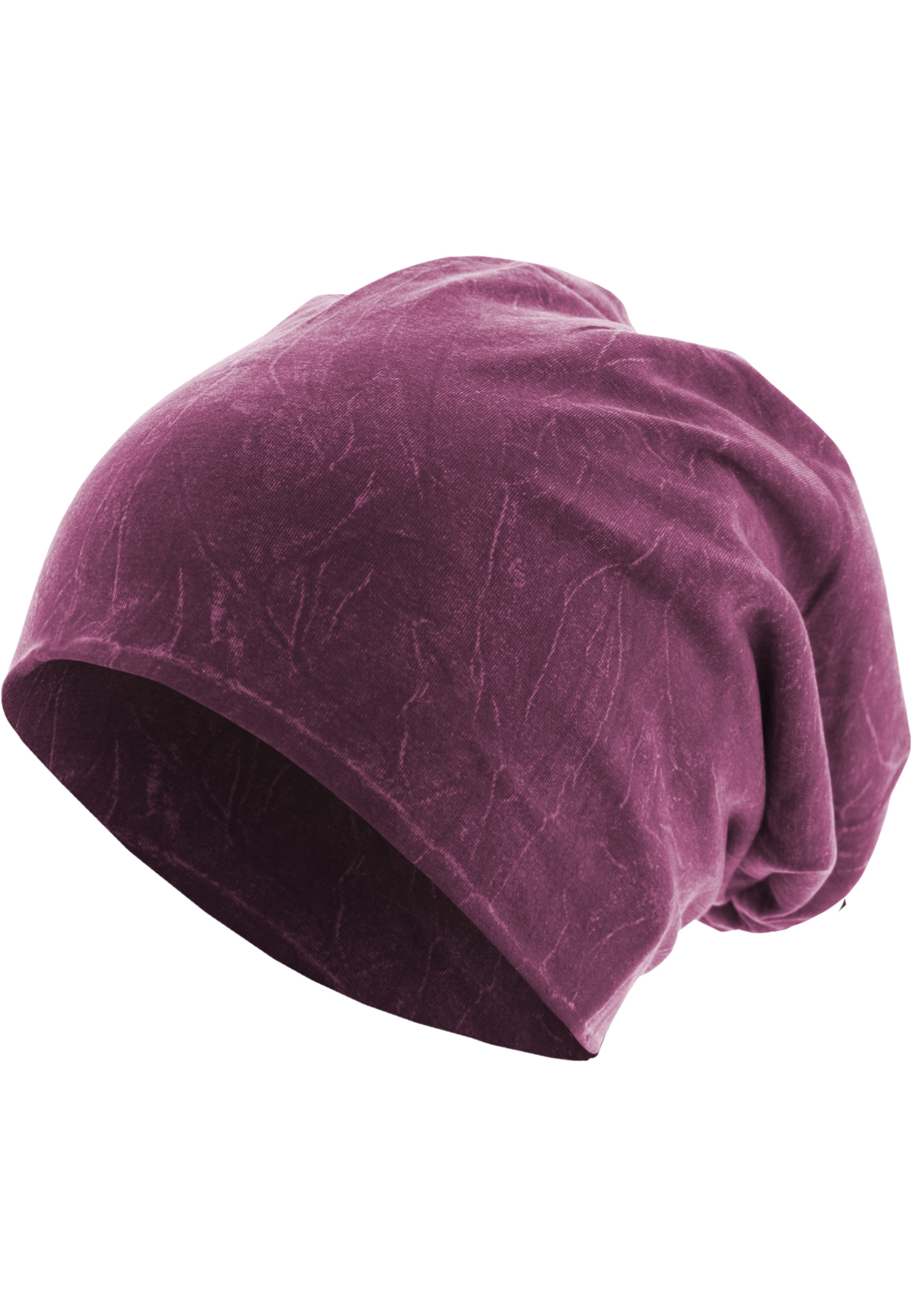 Caps & Beanies Stonewashed Jersey Beanie in Farbe purple
