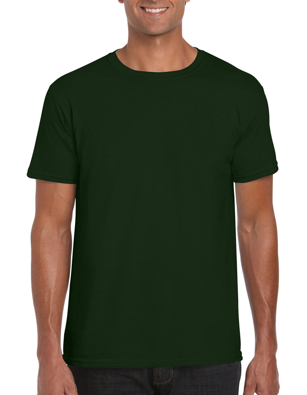  Softstyle? Ring Spun T-Shirt in Farbe Forest Green