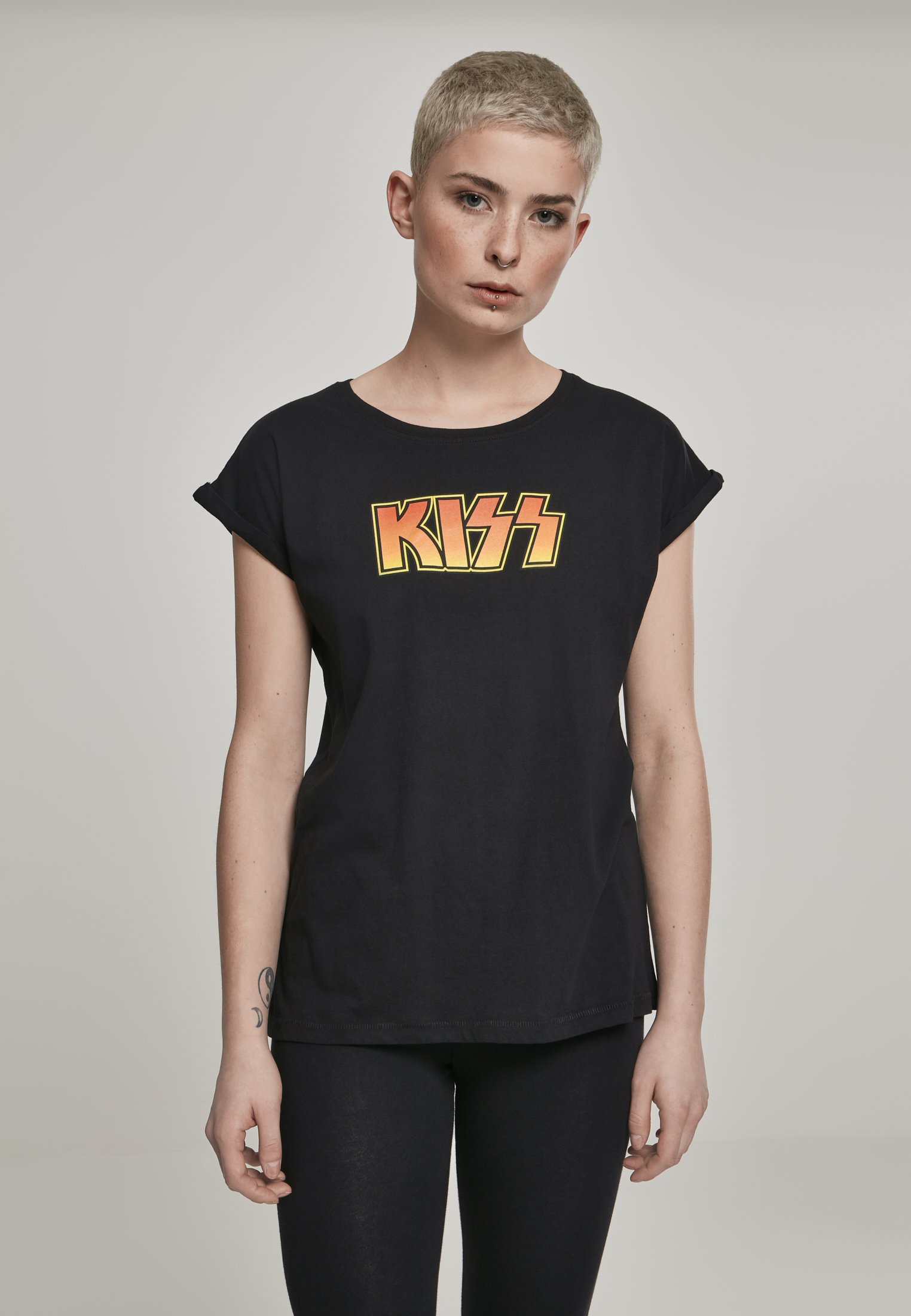 T-Shirts Ladies KISS Tee in Farbe black