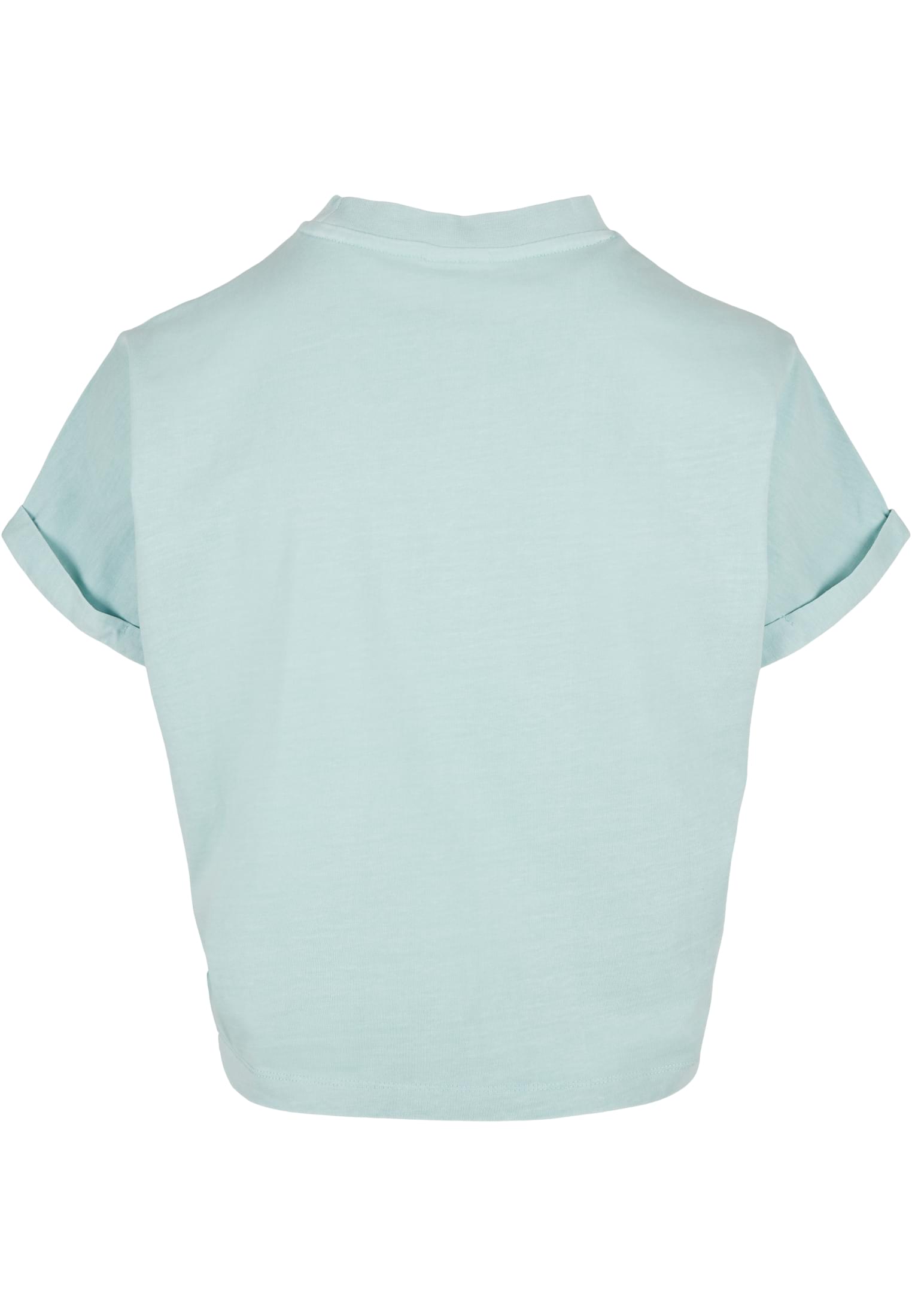T-Shirts Ladies Short Pigment Dye Cut On Sleeve Tee in Farbe seablue