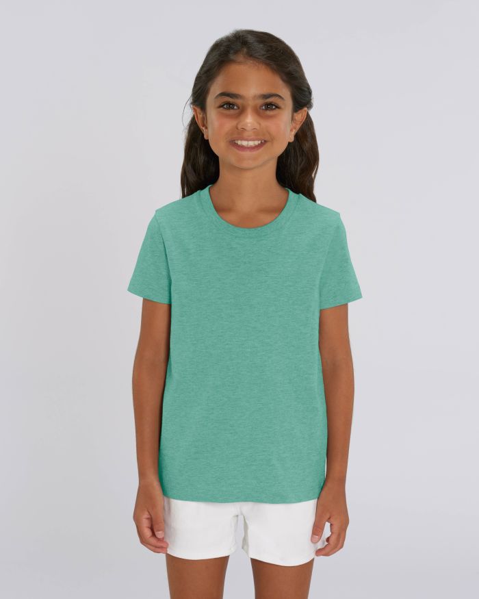 Kids T-Shirt Mini Creator in Farbe Mid Heather Green