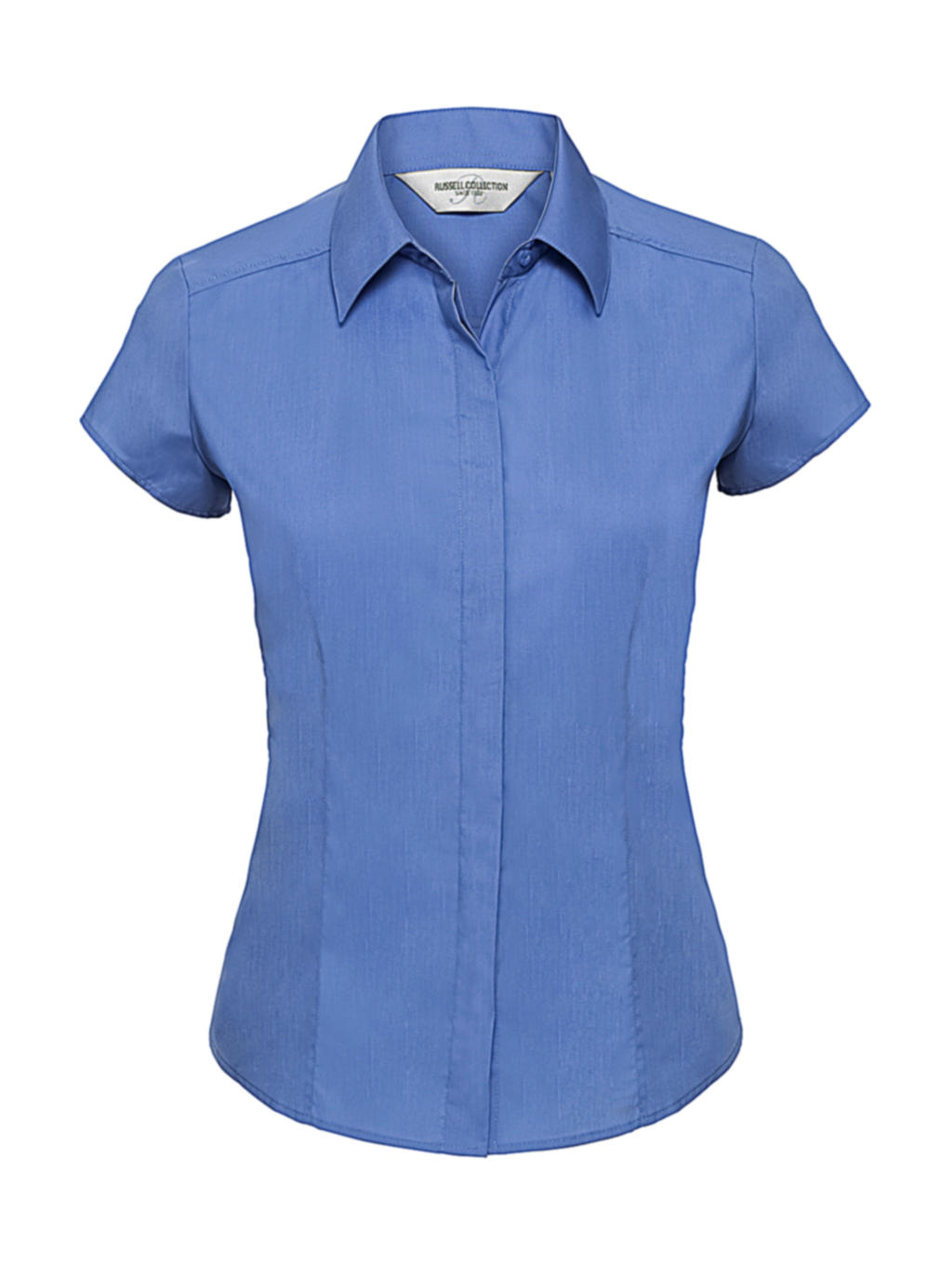  Ladies Fitted Poplin Shirt in Farbe Corporate Blue