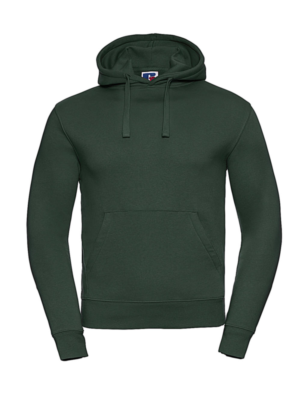  Mens Authentic Hooded Sweat in Farbe Bottle Green