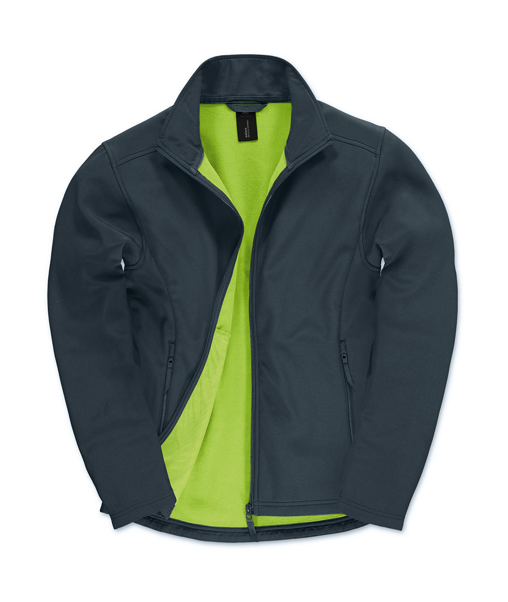  ID.701 Softshell Jacket in Farbe Navy/Neon Green