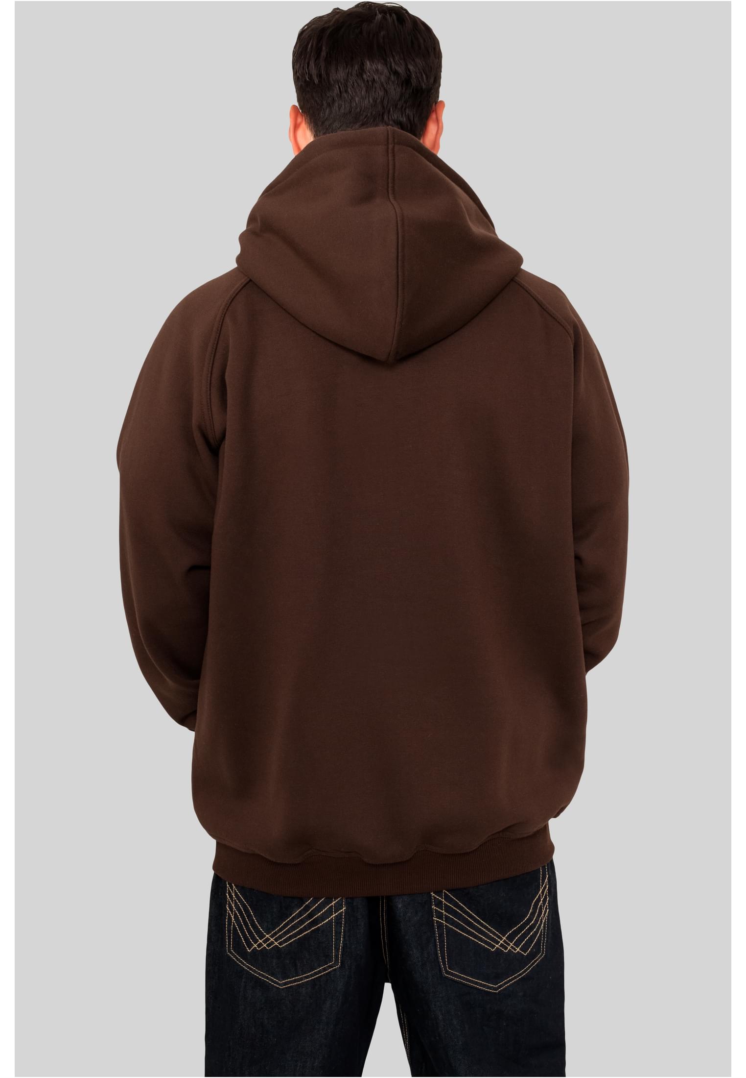 Plus Size Blank Hoody in Farbe brown