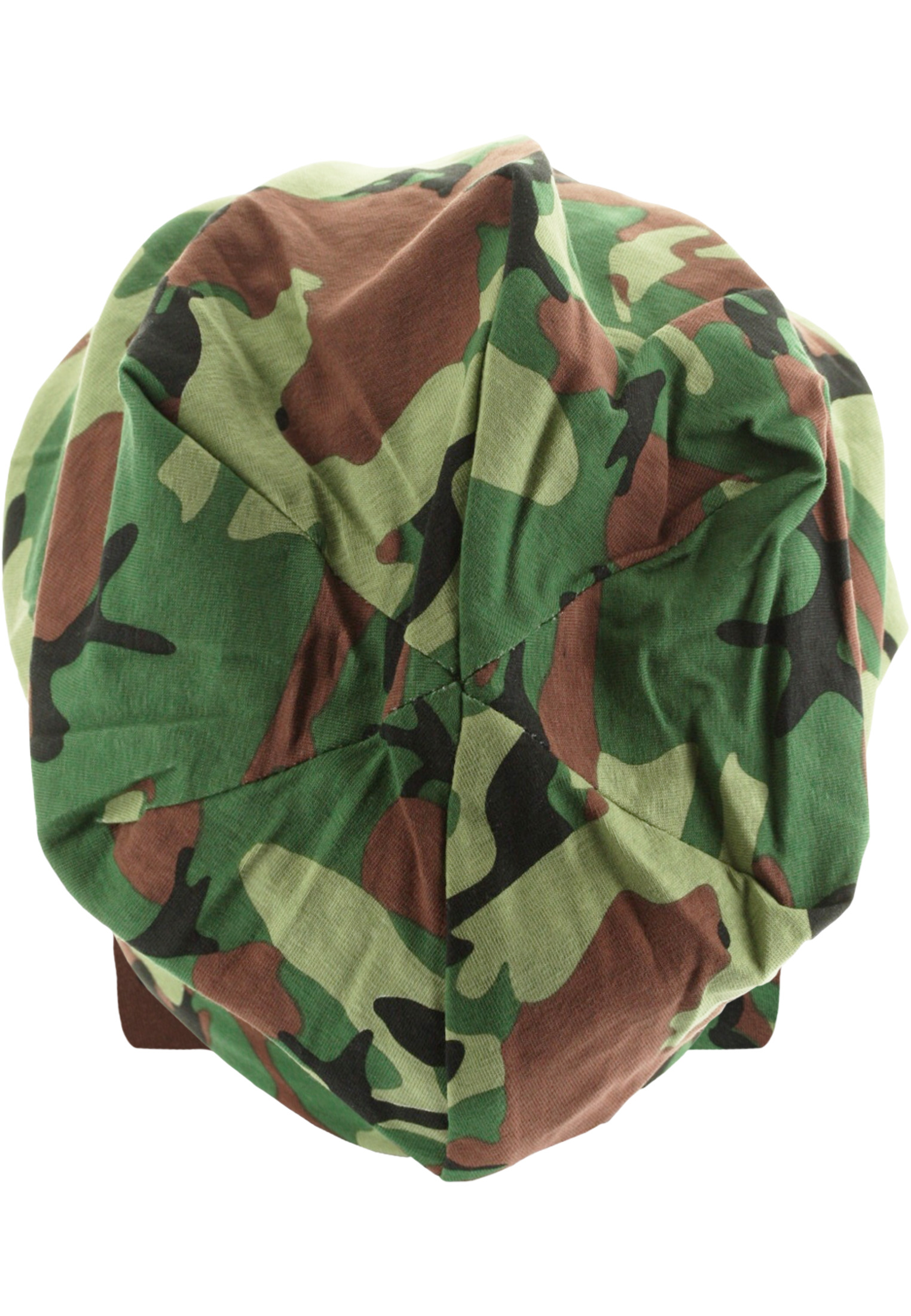 Caps & Beanies Printed Jersey Beanie in Farbe green camo/black