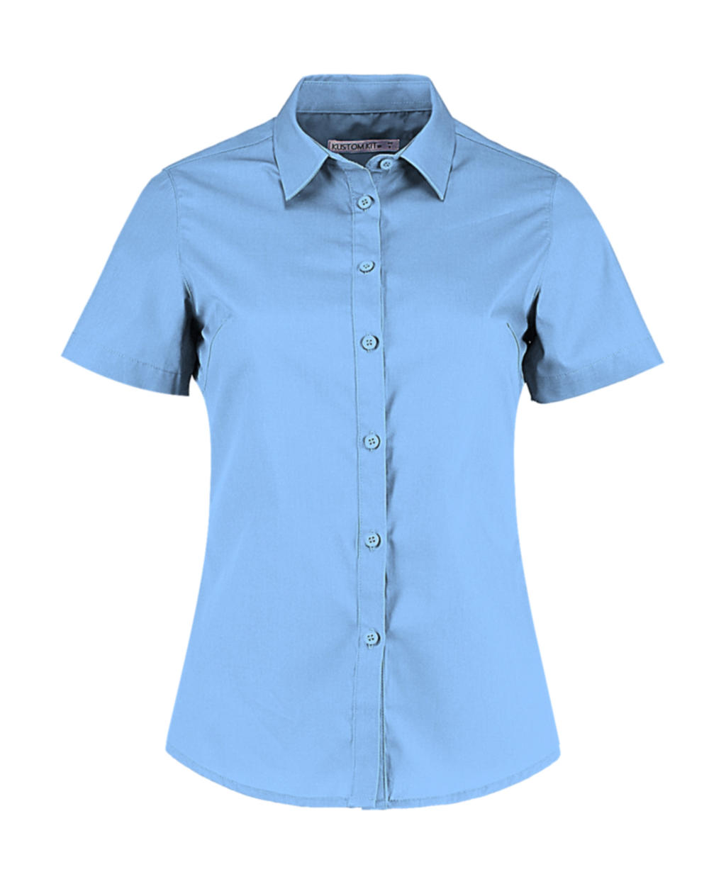  Womens Tailored Fit Poplin Shirt SSL in Farbe Light Blue
