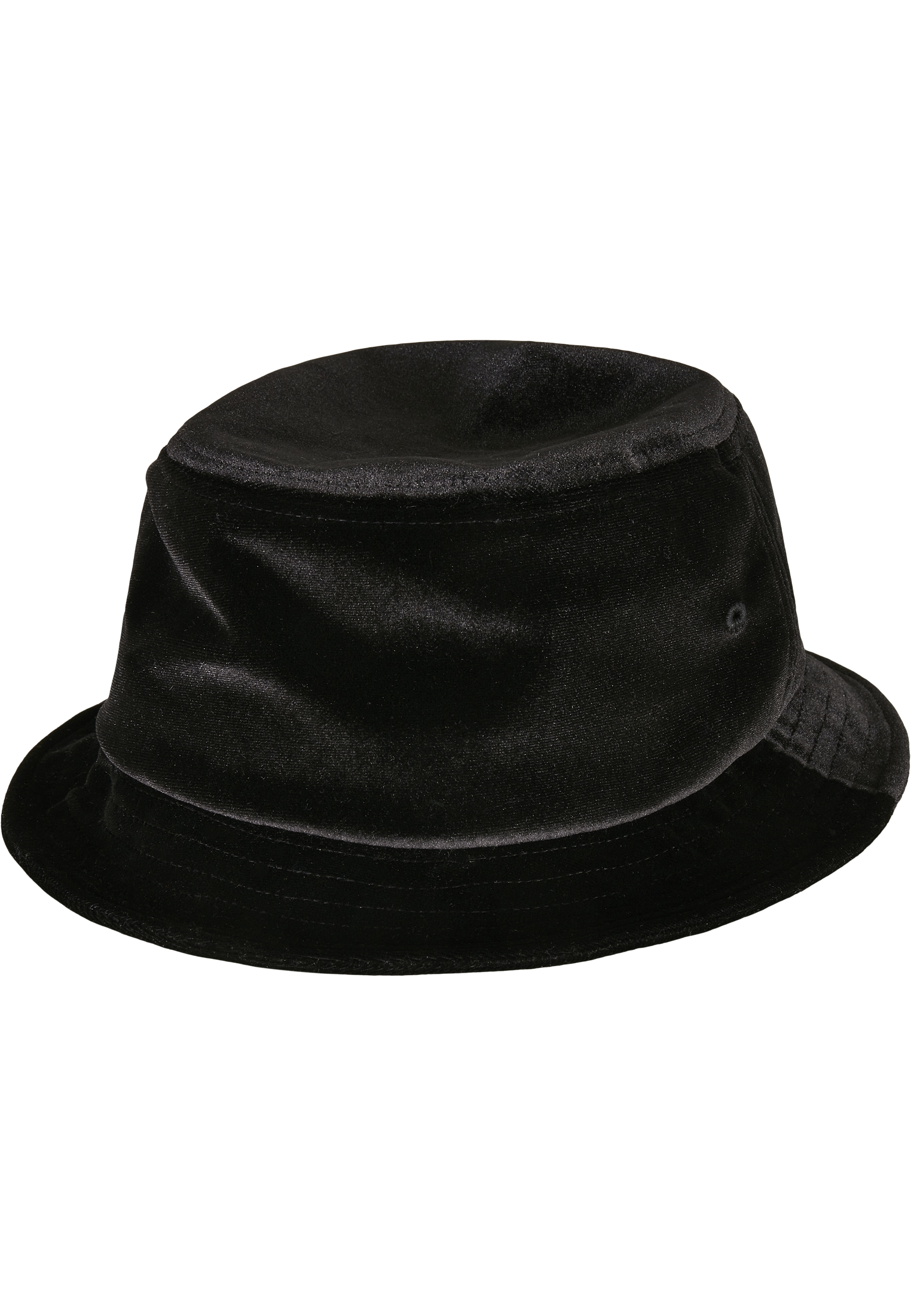 Neue Kollektion Velvet Bucket Hat in Farbe black