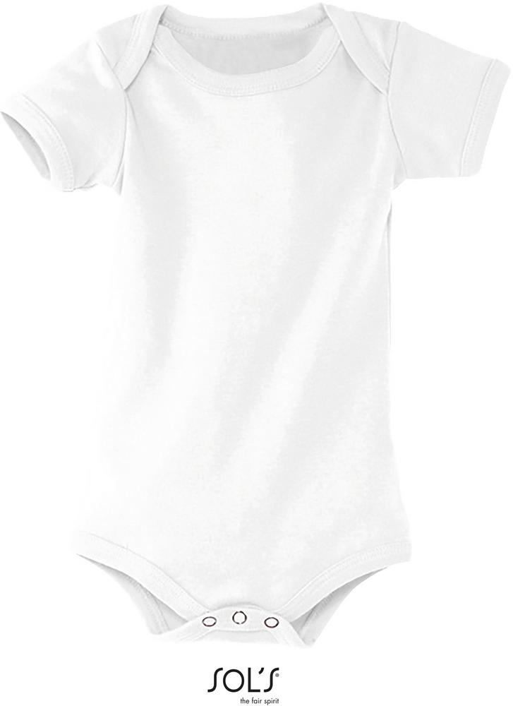 T-Shirt Organic Bambino Babybody in Farbe white
