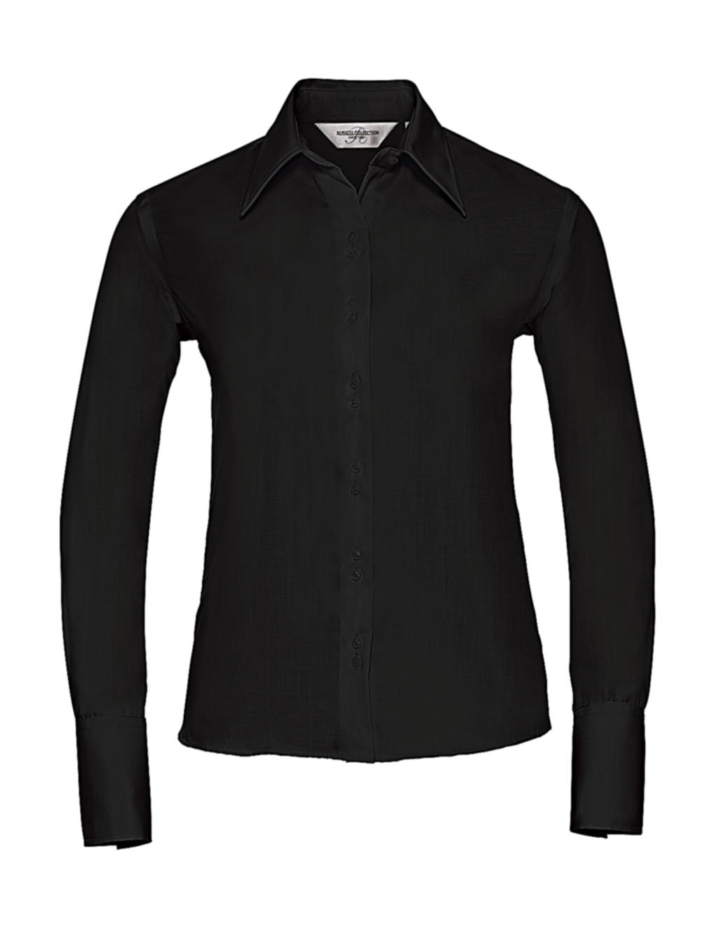  Ladies Ultimate Non-iron Shirt LS in Farbe Black