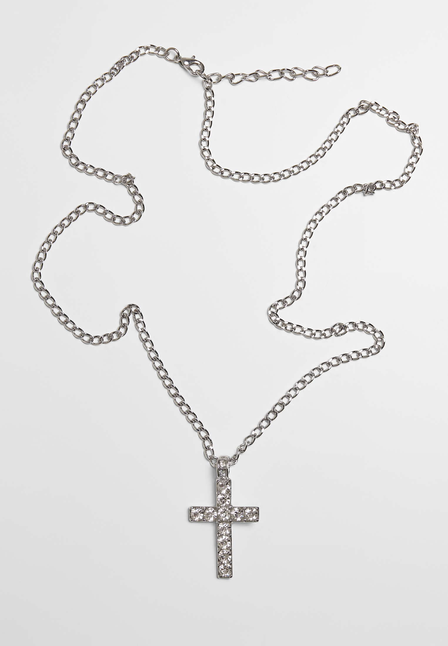 Schmuck Diamond Cross Necklace in Farbe silver