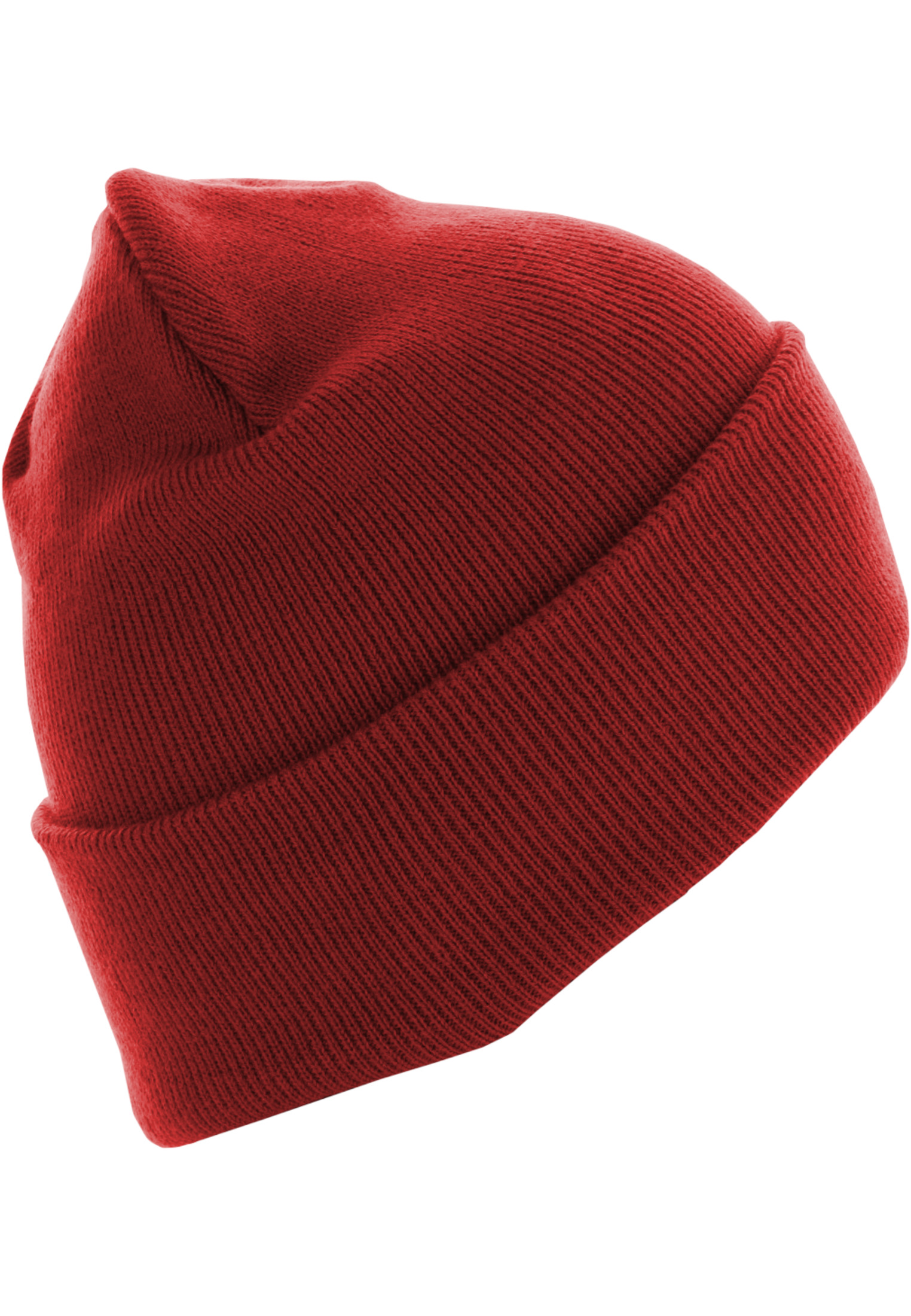 Caps & Beanies Beanie Basic Flap Long Version in Farbe red