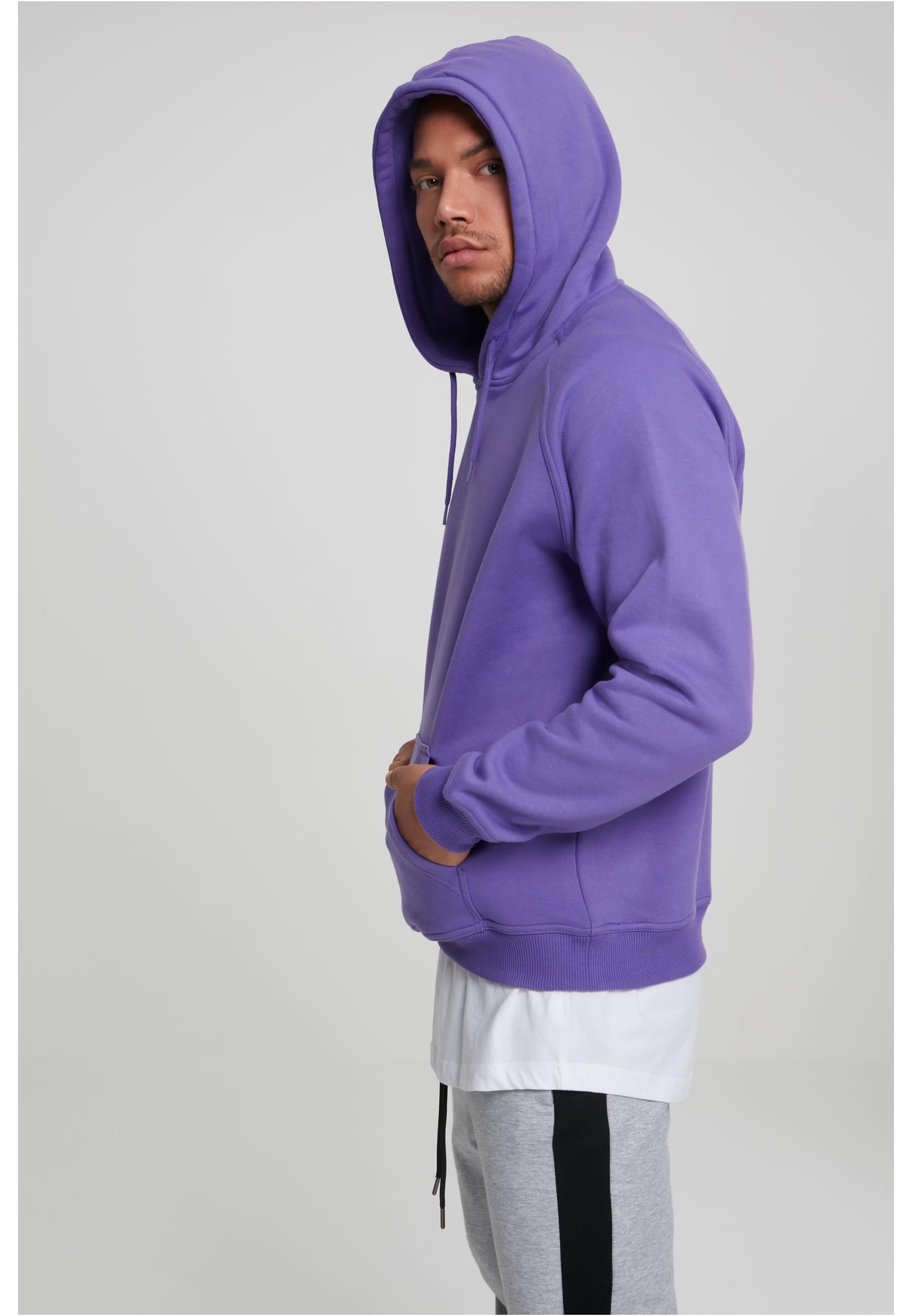 Plus Size Blank Hoody in Farbe ultraviolet