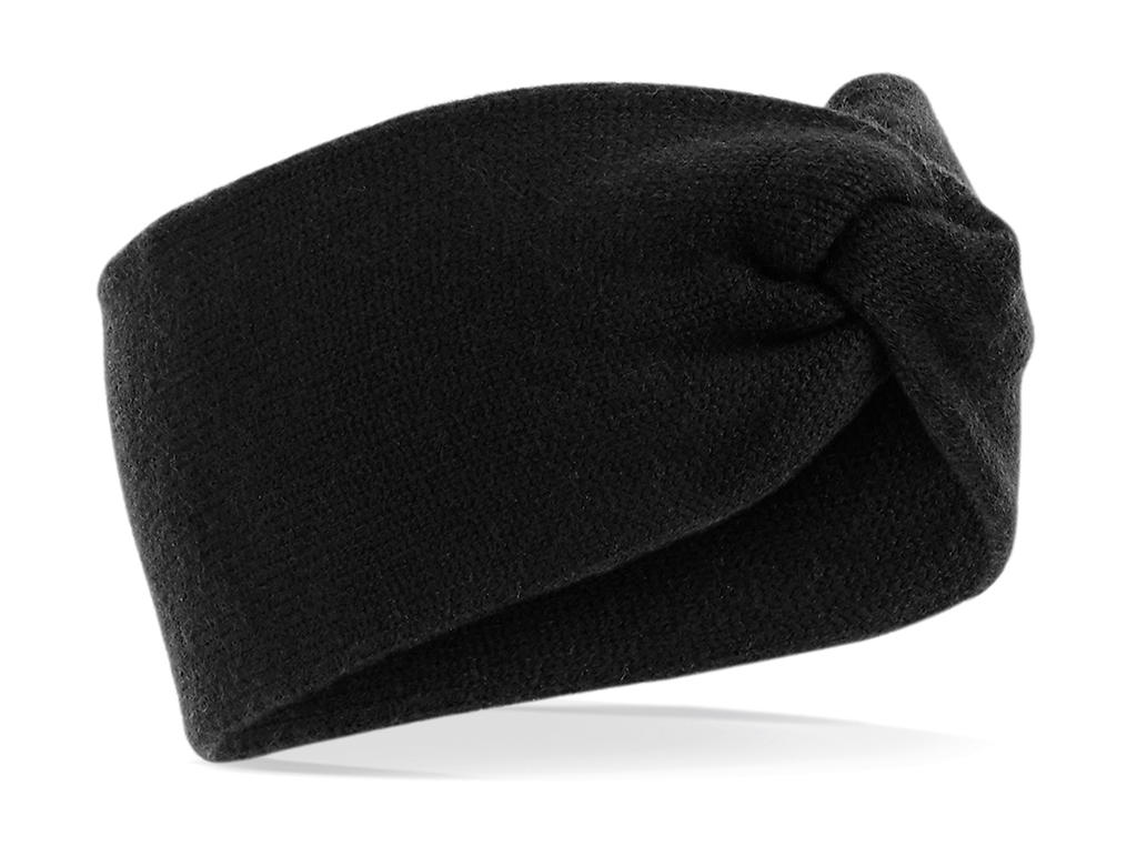  Twist Knit Headband in Farbe Black