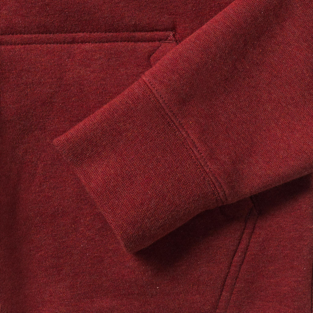  Ladies Authentic Melange Zipped Hood Sweat in Farbe Carbon Melange