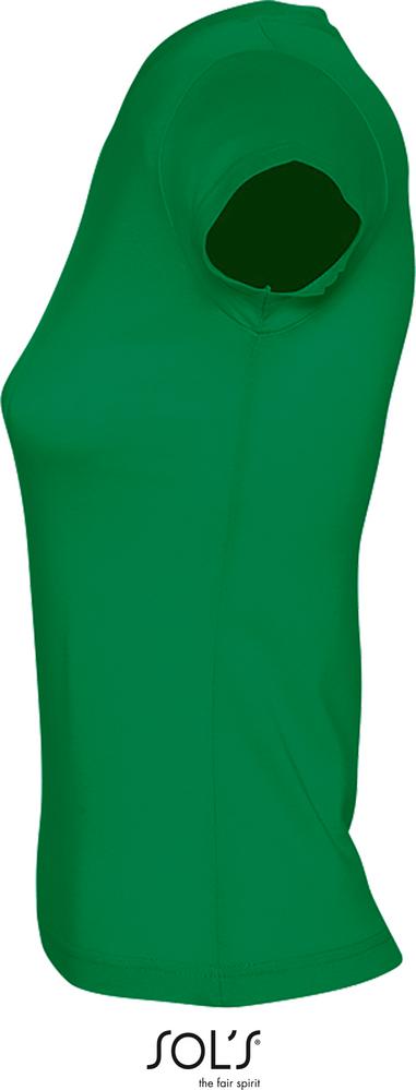 T-Shirt Moon Damen V-Neck T-Shirt Kelly green - 3XL in Farbe kelly green