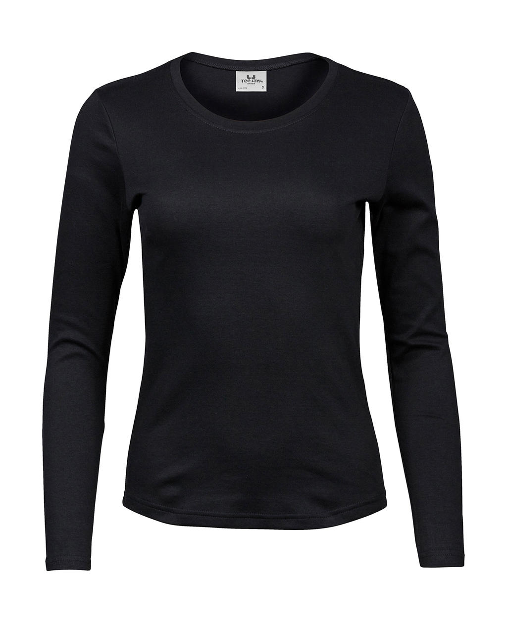  Ladies LS Interlock T-Shirt in Farbe Black