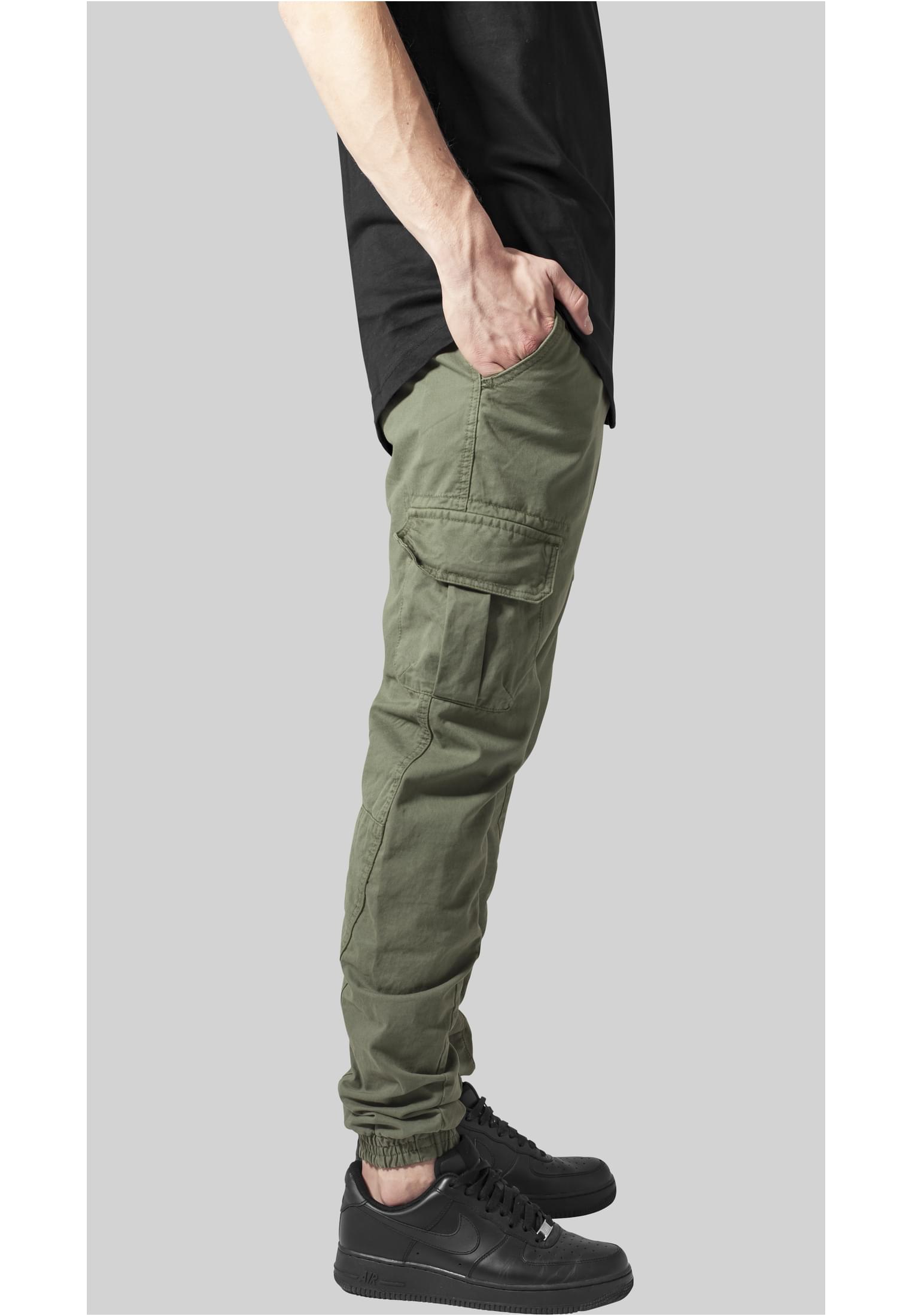 Sweatpants Cargo Jogging Pants in Farbe olive