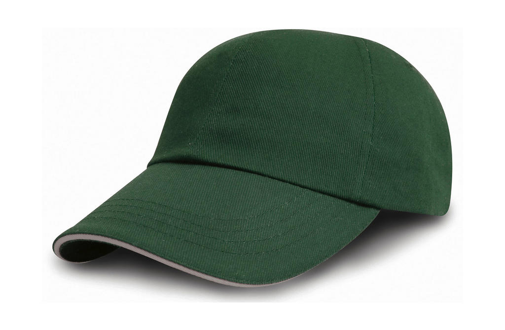  Brushed Cotton Drill Cap in Farbe Forest/Putty