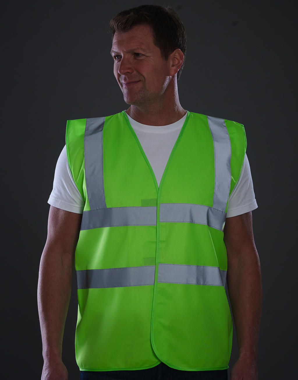 Fluo 2 Band+Brace Waistcoat in Farbe White