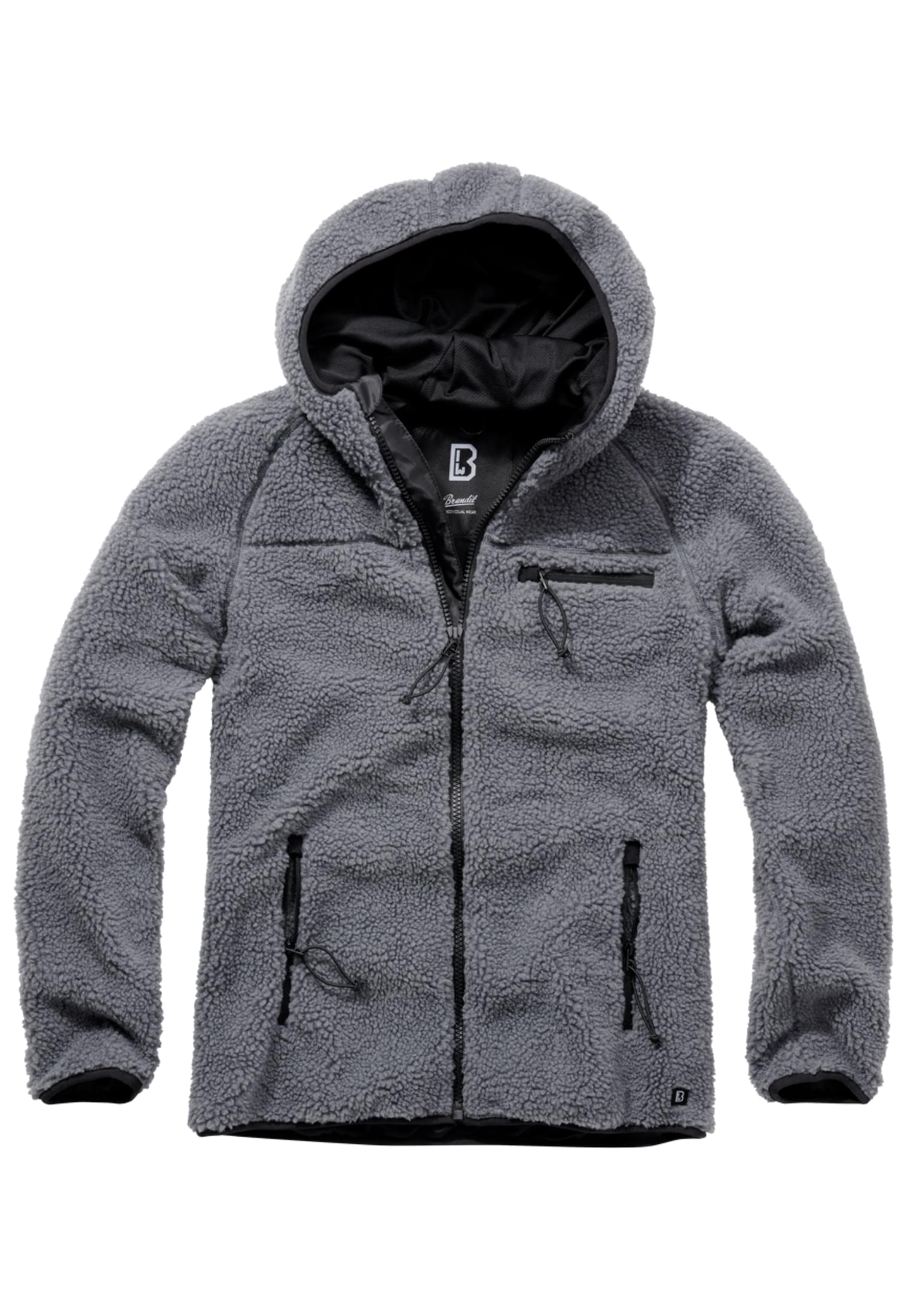 Pullover Teddyfleece Worker Jacket in Farbe anthracite