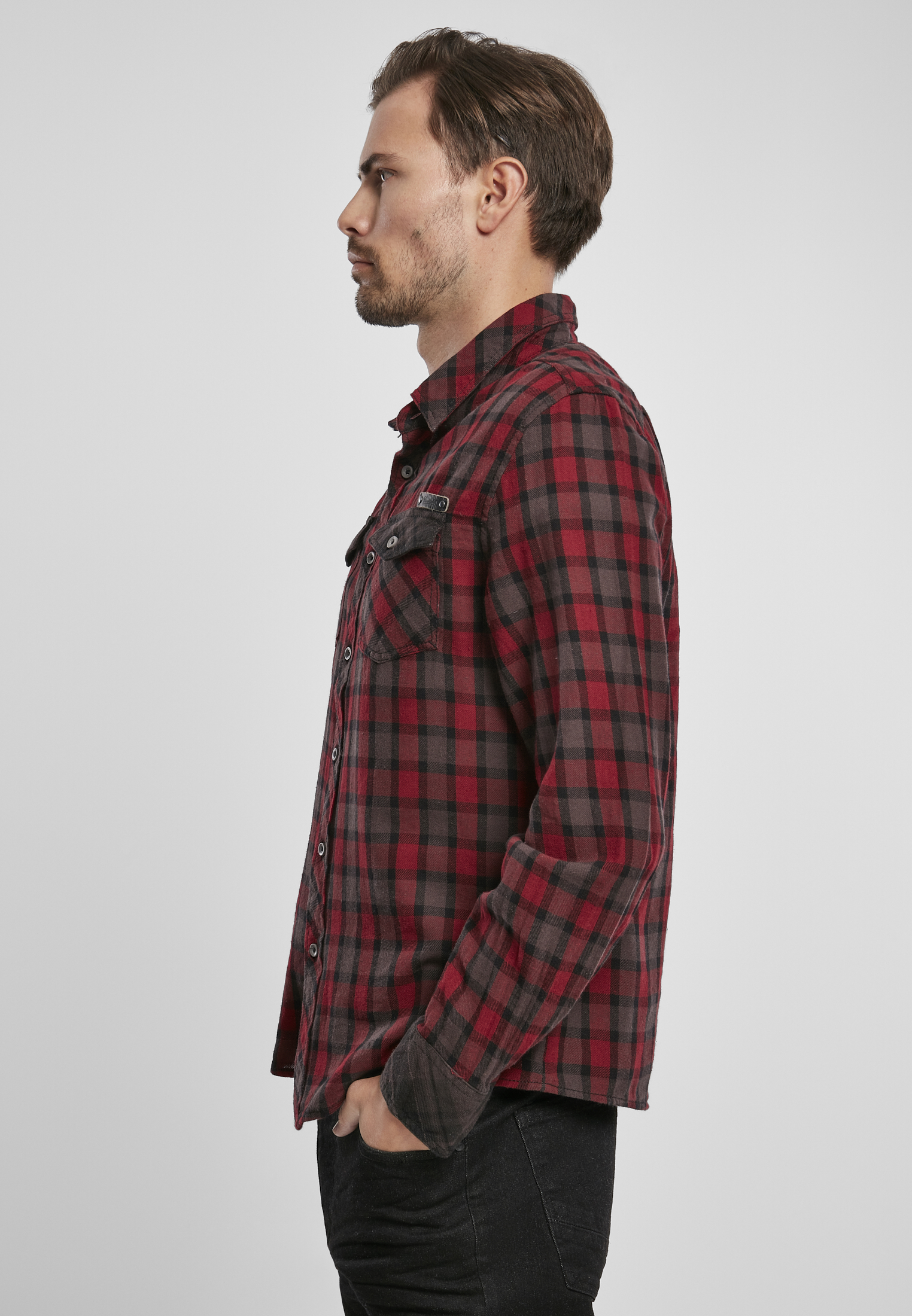 Hemden Duncan Checked Shirt in Farbe red/brown