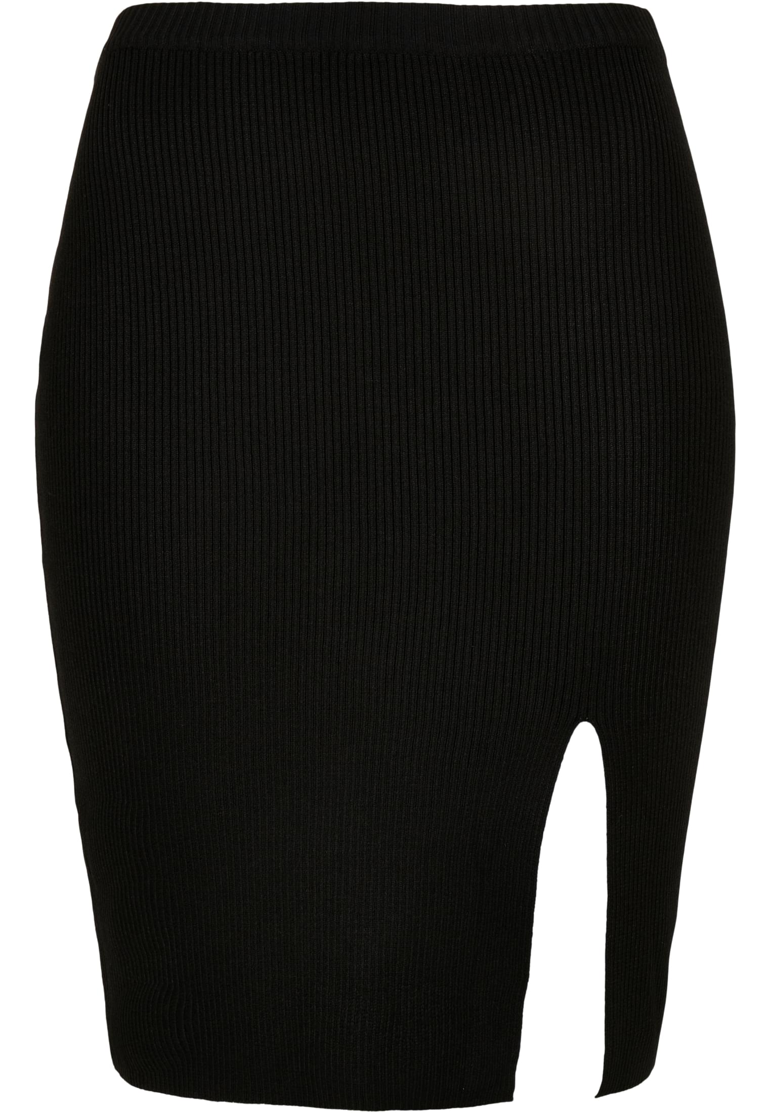 Kleider & R?cke Ladies Rib Knit Skirt in Farbe black
