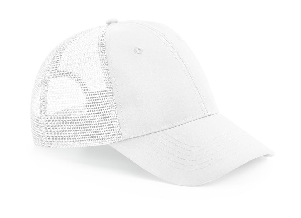  Recycled Urbanwear 6 Panel Snapback Trucker in Farbe White