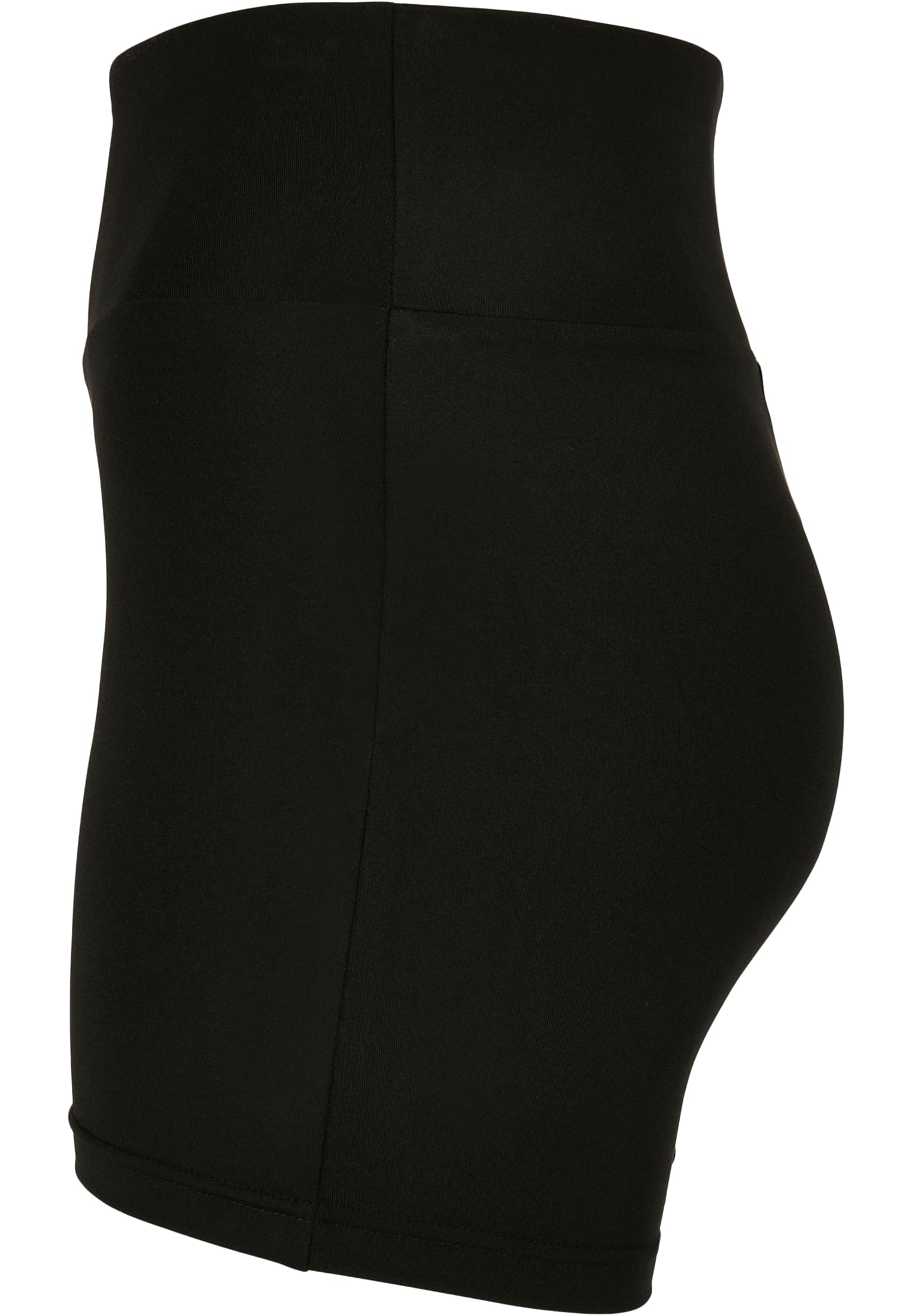Frauen Ladies Recycled High Waist Cycle Hot Pants in Farbe black