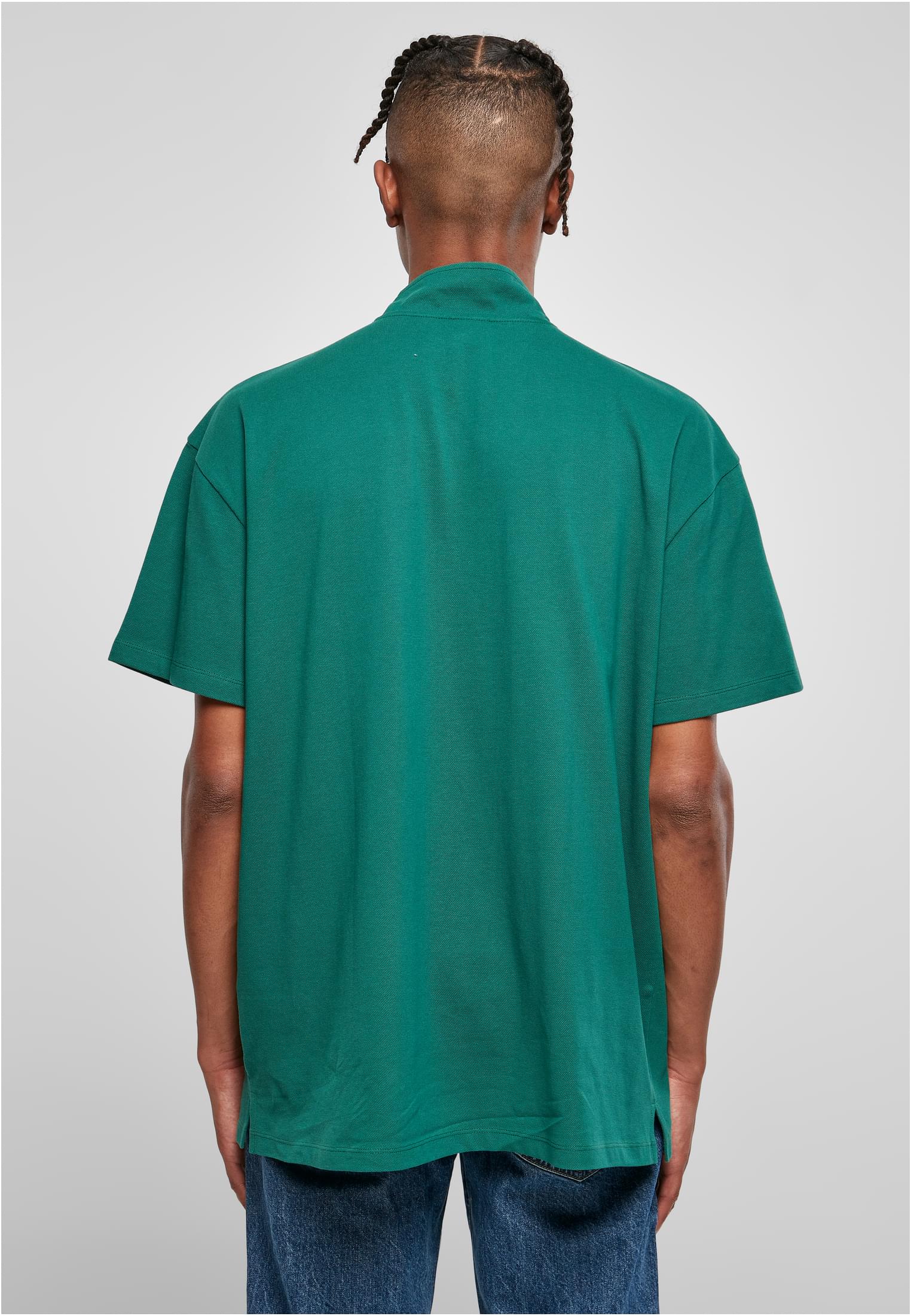 T-Shirts Boxy Zip Pique Tee in Farbe green