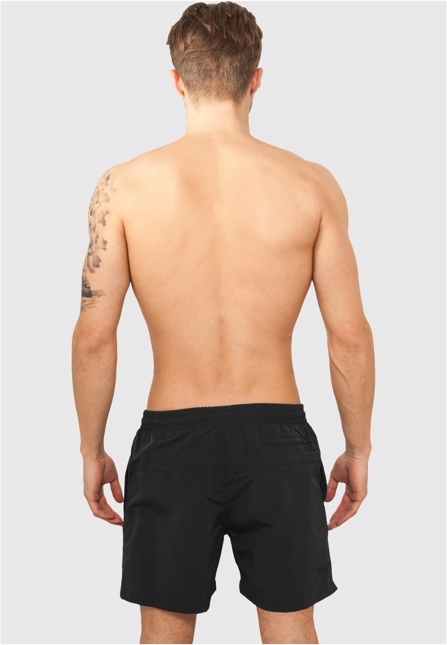 Plus Size Block Swim Shorts in Farbe blk/blk