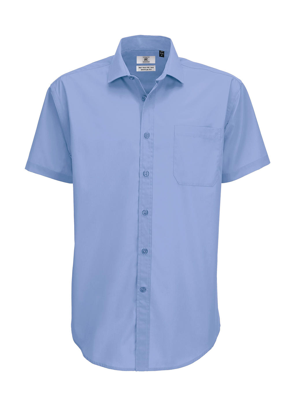  Smart SSL/men Poplin Shirt in Farbe Business Blue