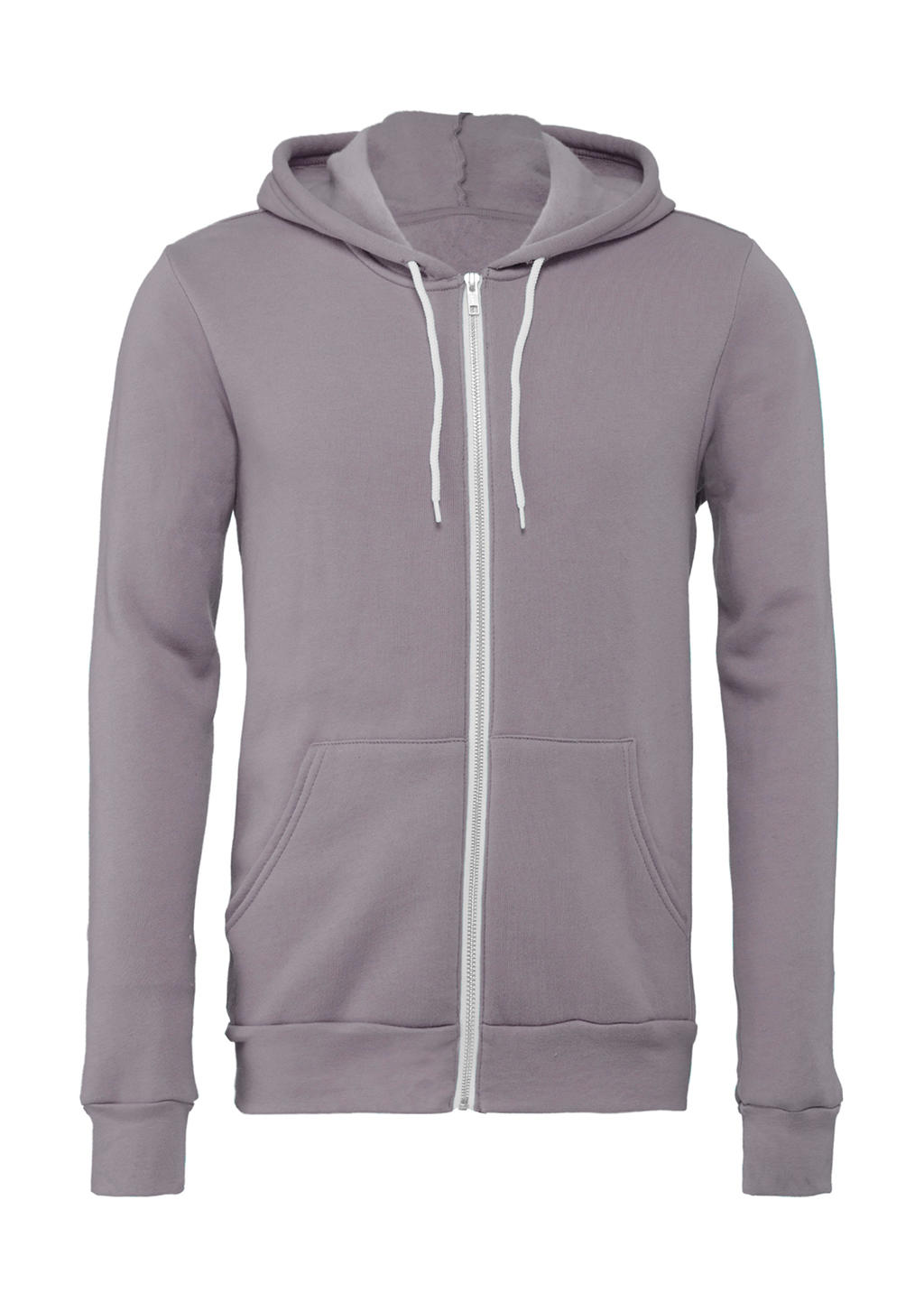  Unisex Poly-Cotton Full Zip Hoodie in Farbe Storm