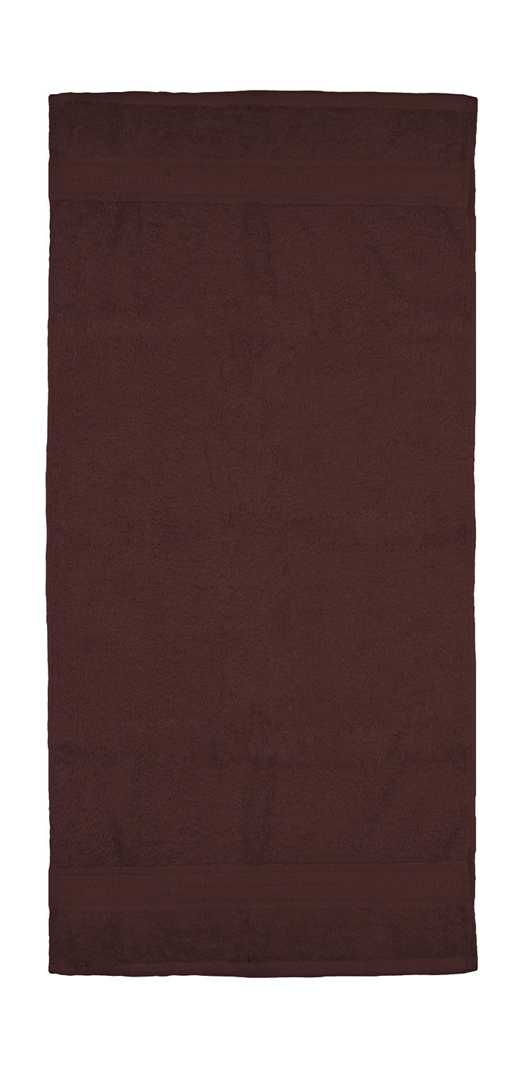  Rhine Hand Towel 50x100 cm in Farbe Chocolate