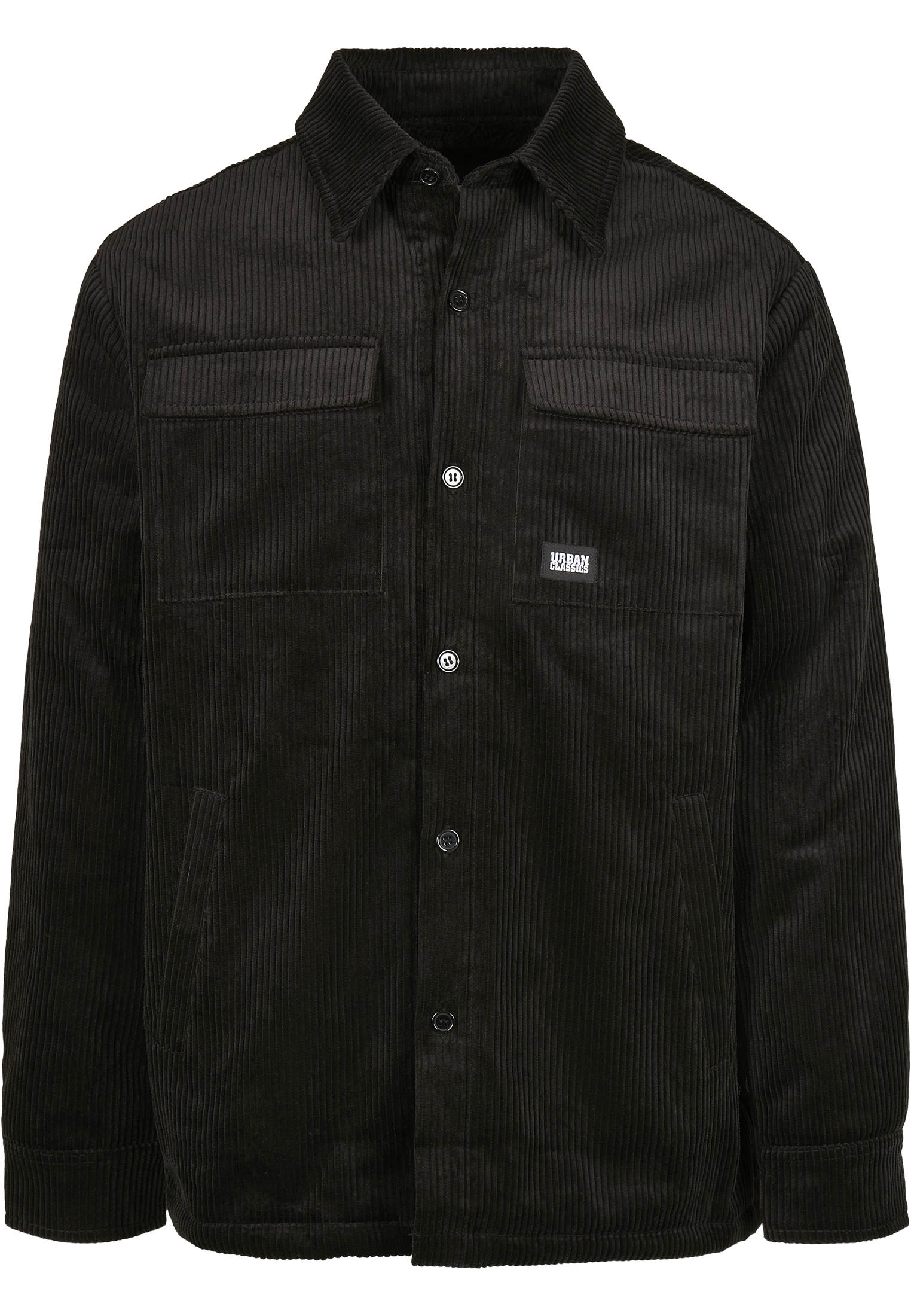 Light Jackets Corduroy Shirt Jacket in Farbe black