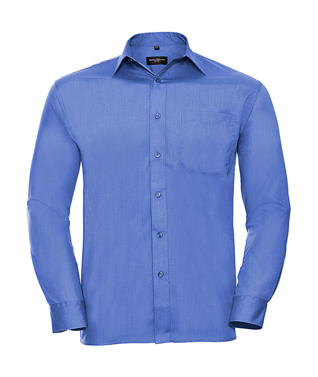  Poplin Shirt LS in Farbe Corporate Blue