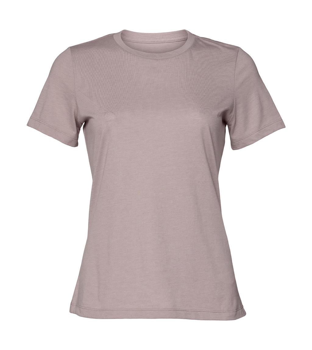  Womens Relaxed CVC Jersey Short Sleeve Tee in Farbe Heather Pink Gravel