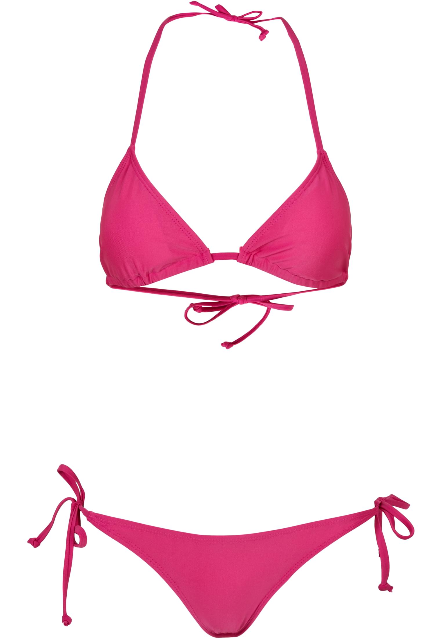 Frauen Ladies Recycled Triangle Bikini in Farbe brightviolet