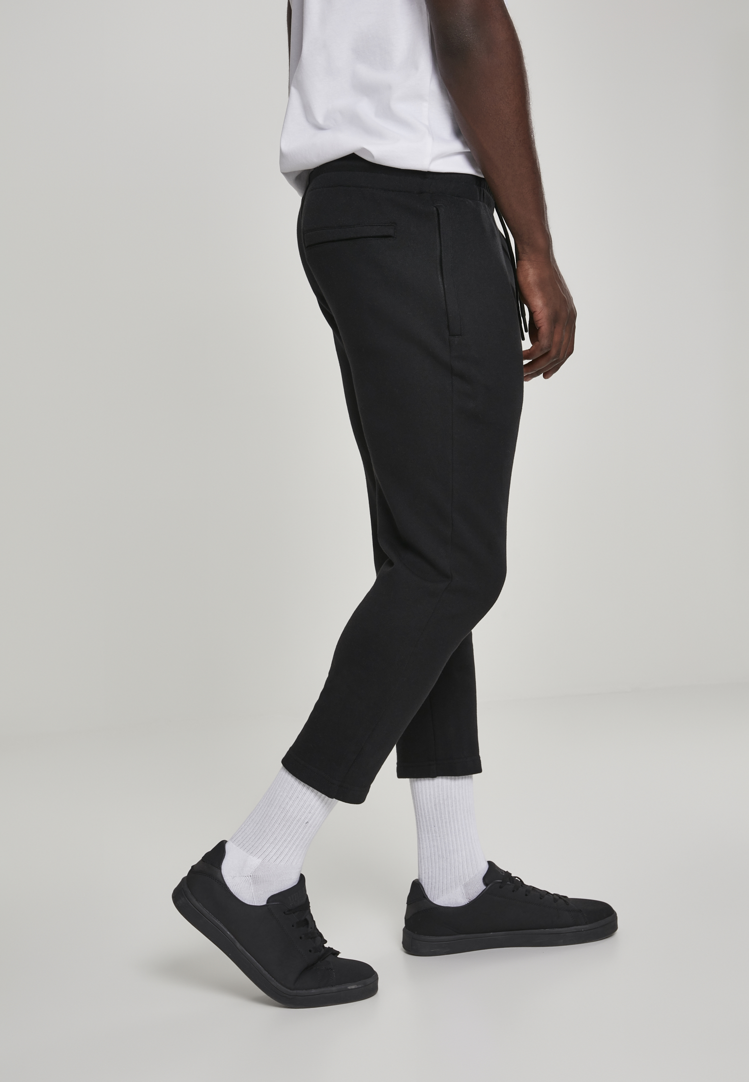 Hosen Cropped Terry Pants in Farbe black