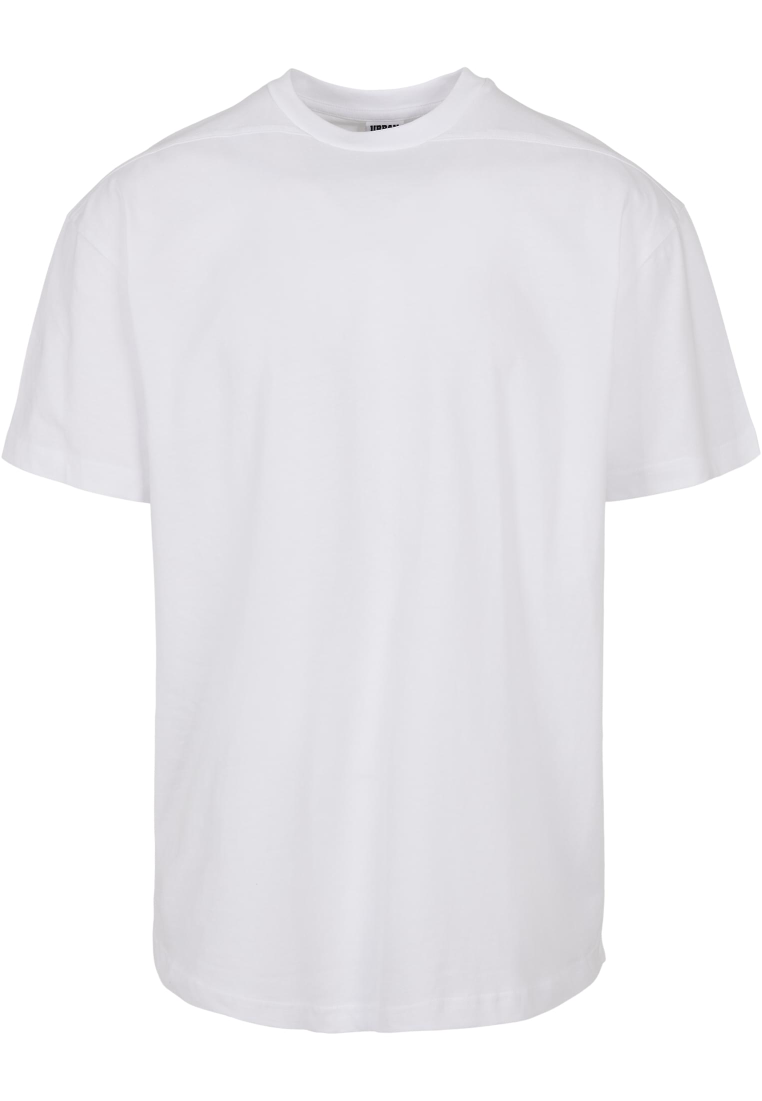 T-Shirts Recycled Curved Shoulder Tee in Farbe white